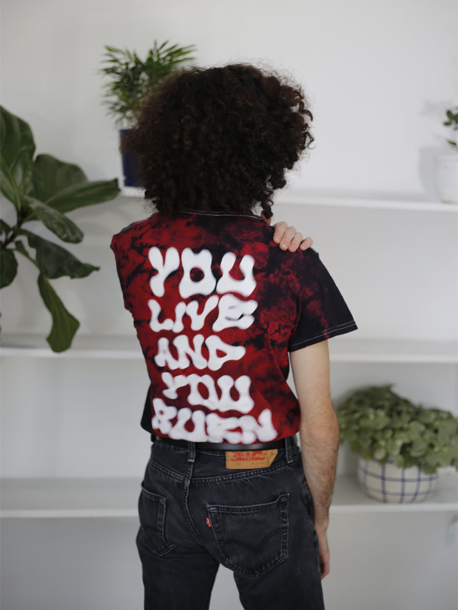 You Live and You Burn Shirt by Chris Dock